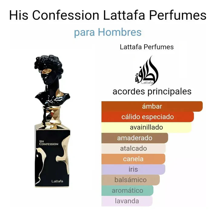 His Confession Eau De Parfum 100ml Lattafa