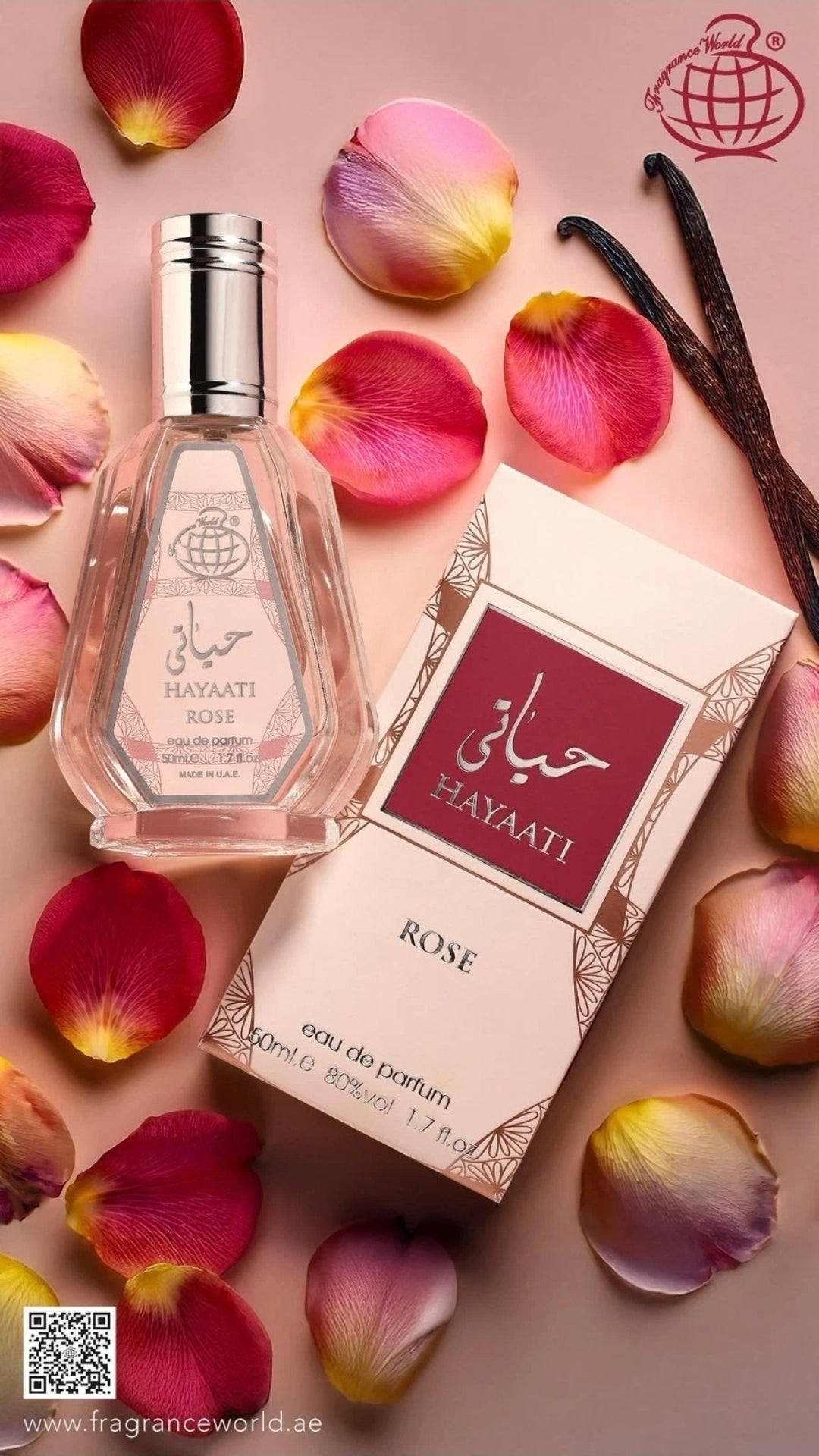 Hayaati Rose Perfume 50ml by Fragrance World