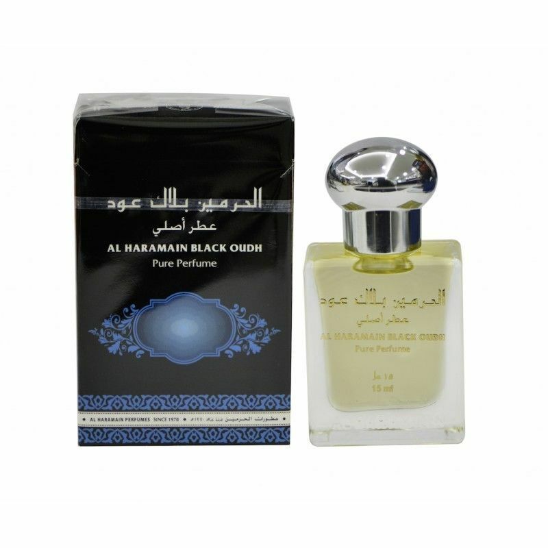 Al Haramain Black Oudh Perfume Oil 15ml Attar Itr Oud with Musk Patchouli Amber