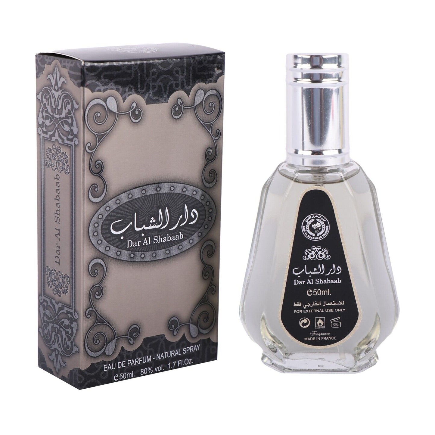 Dar Al Shabaab 50ml Perfume Spray Ard Al Zafaaran Fresh Spicy Musk