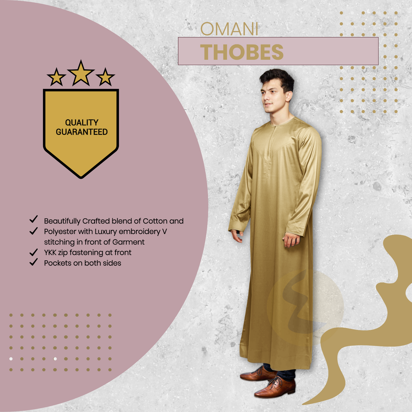 Gold Omani Thobe