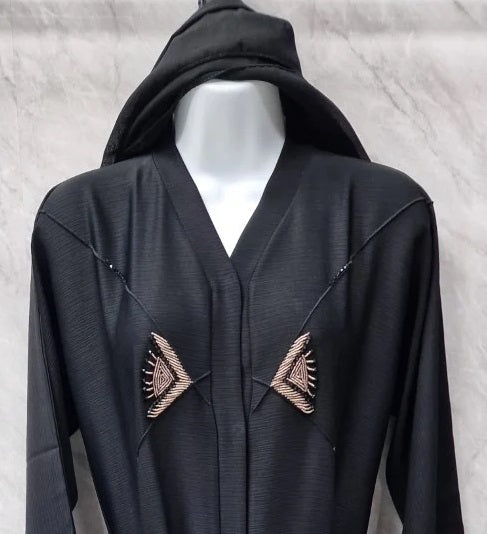 Black Kaftan Abaya