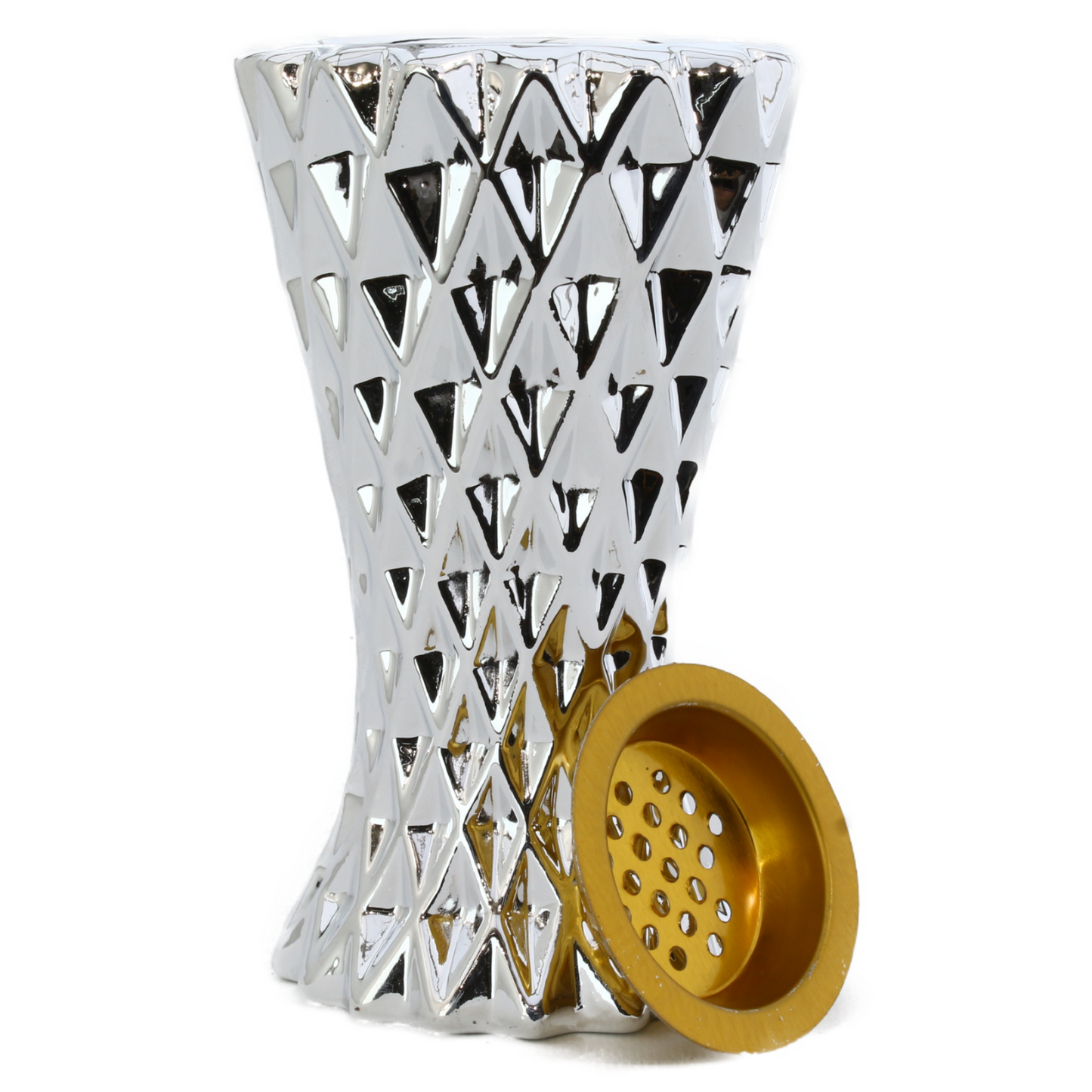 Ceramic Incense Bakhoor Burner Home Décor Gift Silver D5