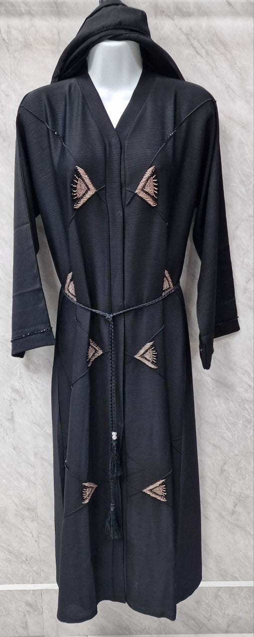 Black Kaftan Abaya