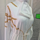 White Abaya with Gold Embellishments