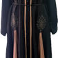 Black Abaya with Beige Trimming