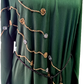 Green Abaya with Gold Embellishments