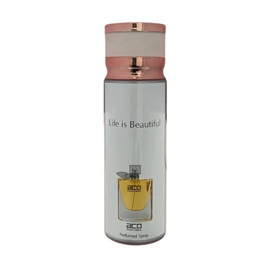Life is Beautiful Perfumed Spray 200ml Body Spray by ACO Perfumes