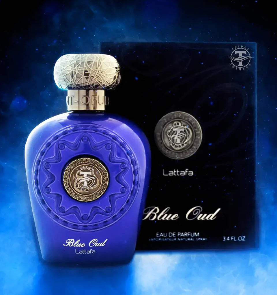 Opulent Blue Oud By Lattafa Eau de Parfum 100ml Unisex Perfume Scent Spray Gift halal