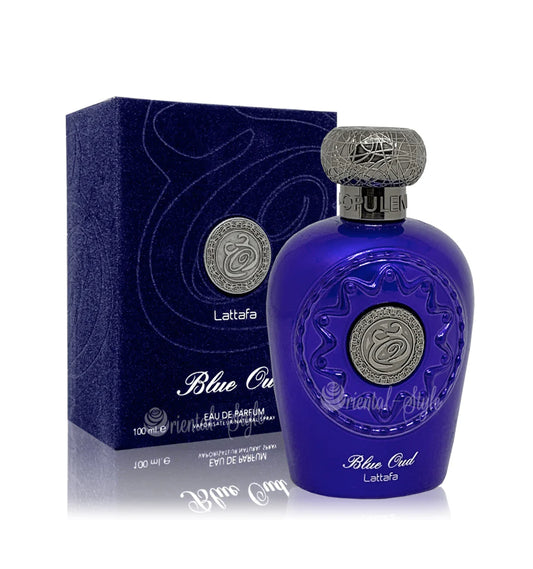 Opulent Blue Oud By Lattafa Eau de Parfum 100ml Unisex Perfume Scent Spray Gift halal