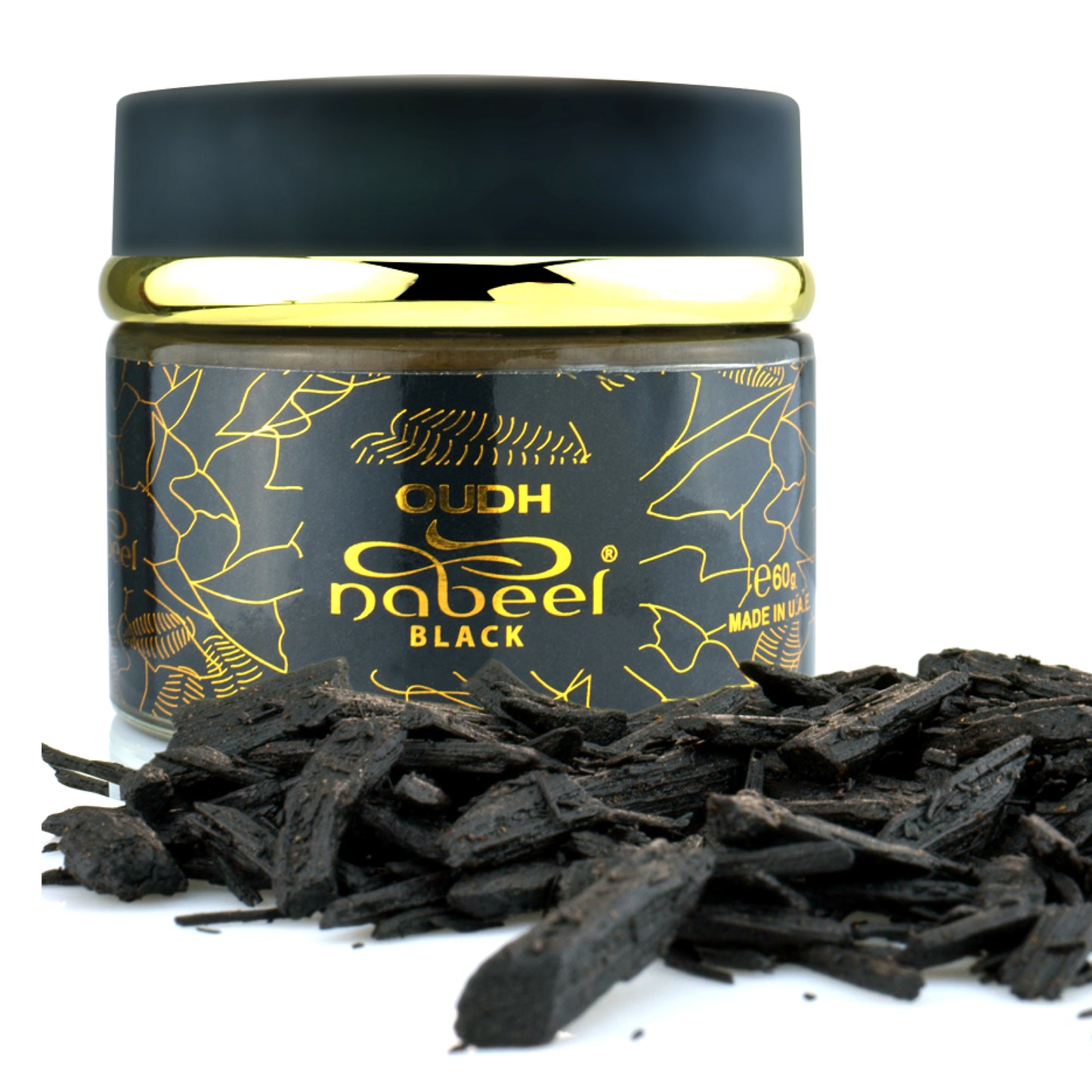 Nabeel Perfumes Bakhoor Oudh Nabeel Black Incense 60g