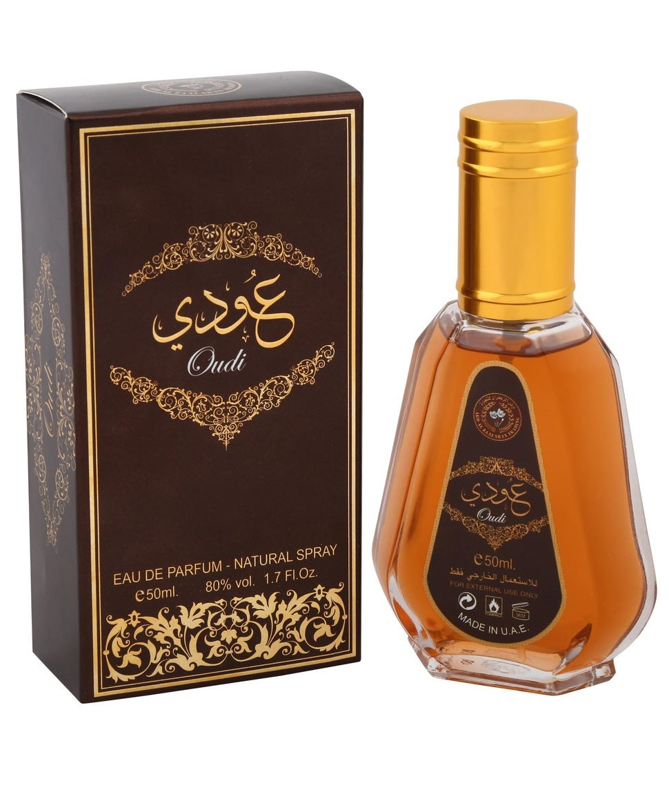 Oudi Perfumes Eau de Parfum 50ml by Ard Al Zaafaran Vaporisateur Spray Dubai Scent