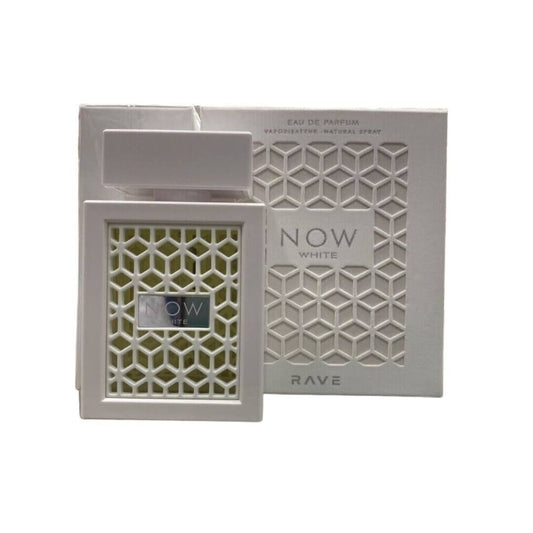 Now White Rave By Lattafa Eau De Permum sandalwood vanilla scented Perfume 100Ml halal dubai uae