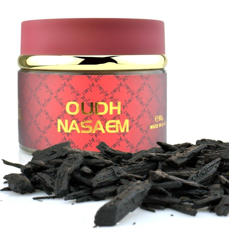 Oudh Nasaem Nabeel Home Fragrance Burning Bakhoor Incense Sticks Wood Chips 60gm