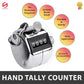 Mechanical Tally Counter Hand Held 4 Digit Palm Golf Finger Counting Clicker