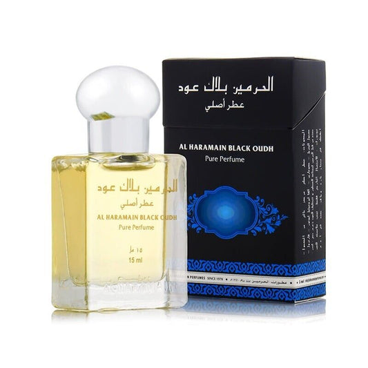 Al Haramain Black Oudh Perfume Oil 15ml Attar Itr Oud with Musk Patchouli Amber