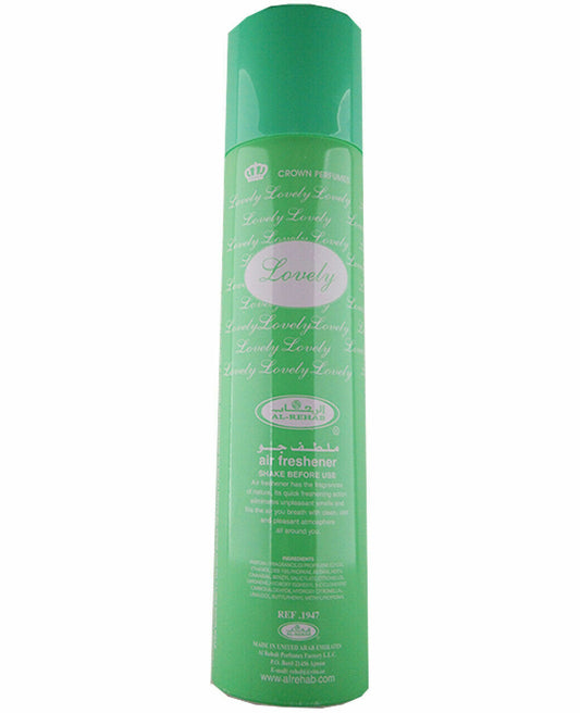 Lovely Al Rehab Air Freshener Exotic Sweet Delicate Fragrance Spray 300ml