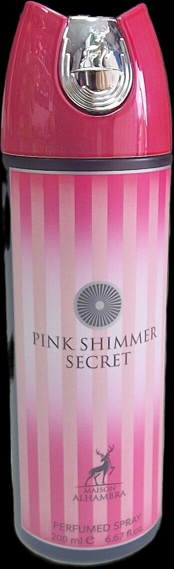 Pink Shimmer Secret Body Spray Maison Alhambra Deodorant Dubai UAE 200ml