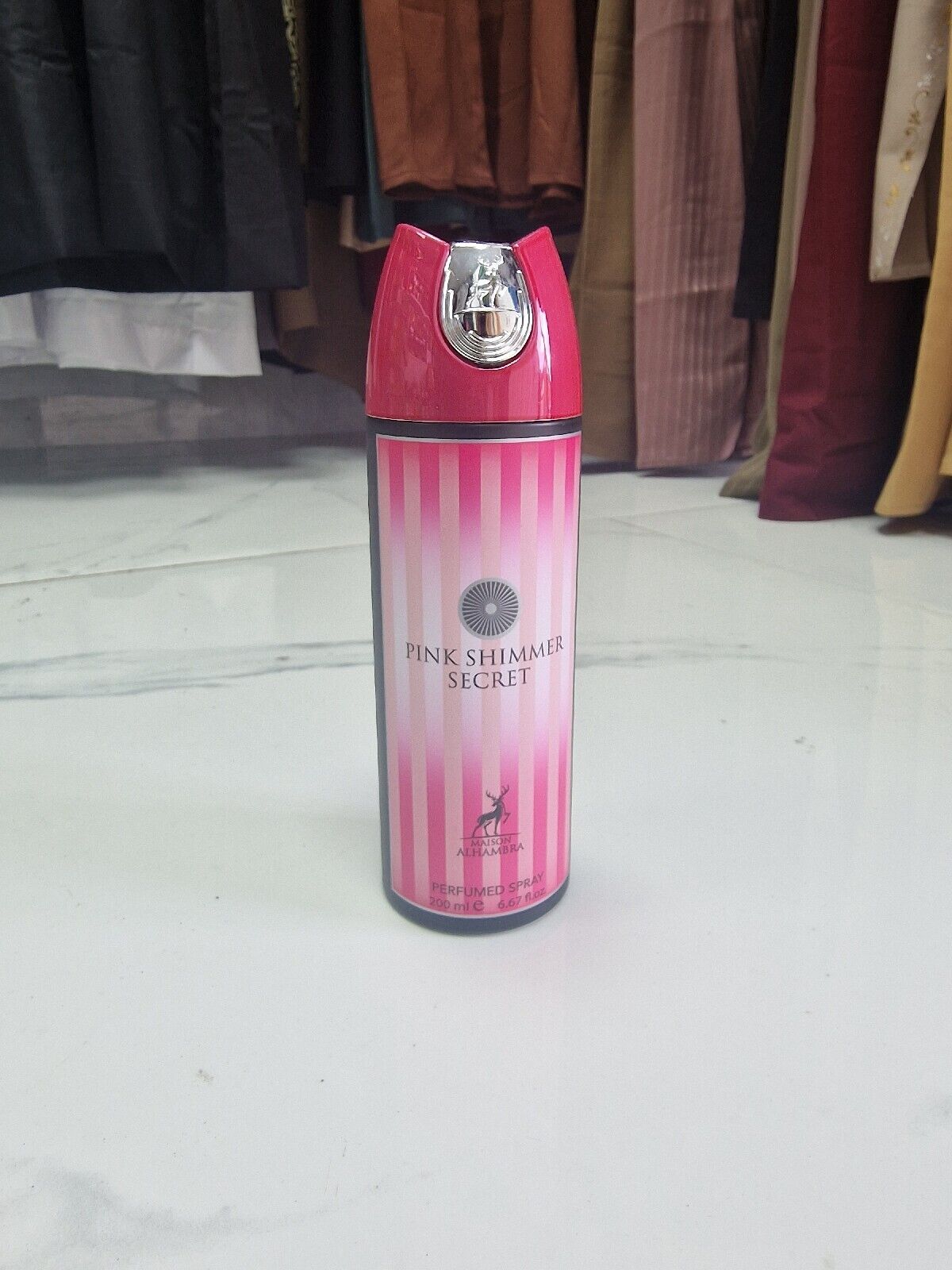Pink Shimmer Secret Body Spray Maison Alhambra Deodorant Dubai UAE 200ml