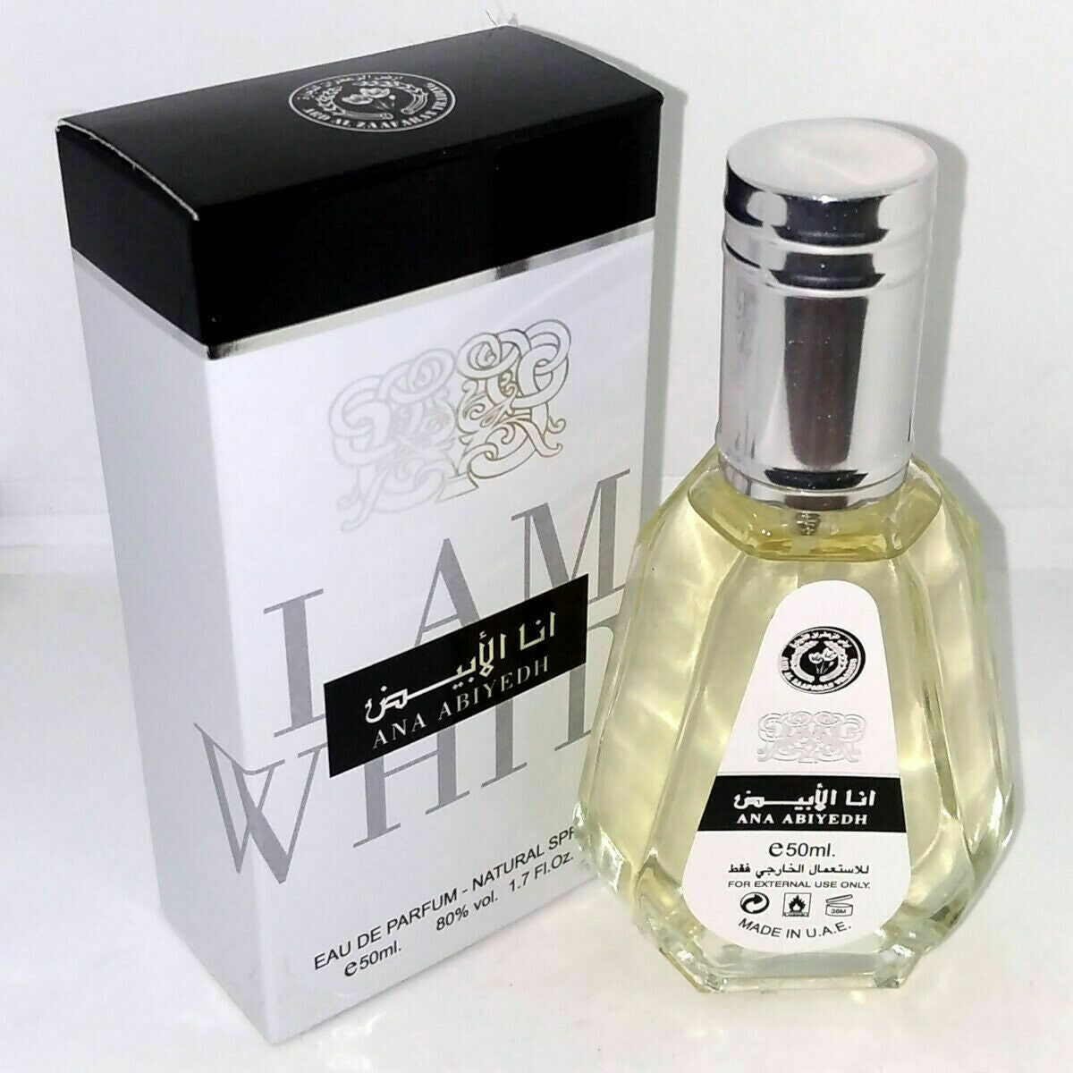 ARD AL ZAAFARAN PERFUME ANA ABIYEDH 50ML SPRAY EAU DE PARFUM halal