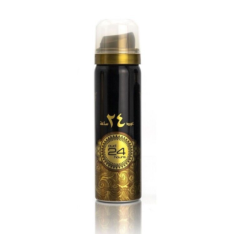 OUD 24 HOURS by Ard Al Zaafaran Body Spray Jasmine Oud Scent Body Mist 200ml halal