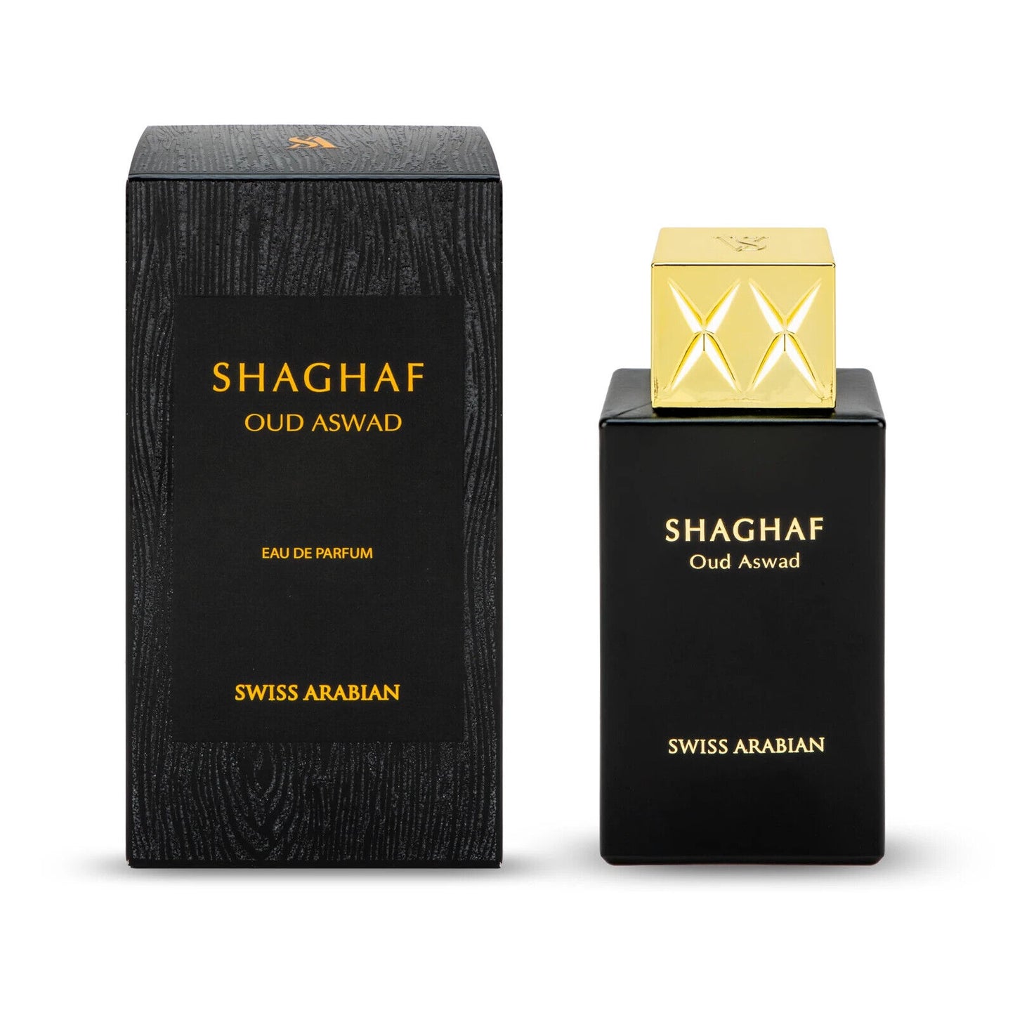 Shaghaf Oud Aswad | Eau de Parfum 75ml | Unisex Fragrance by Swiss Arabian