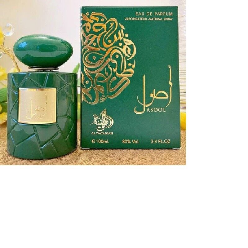 Al Wataniah EAU de Perfum Asool 100ml Unisex vibrant green Aroma