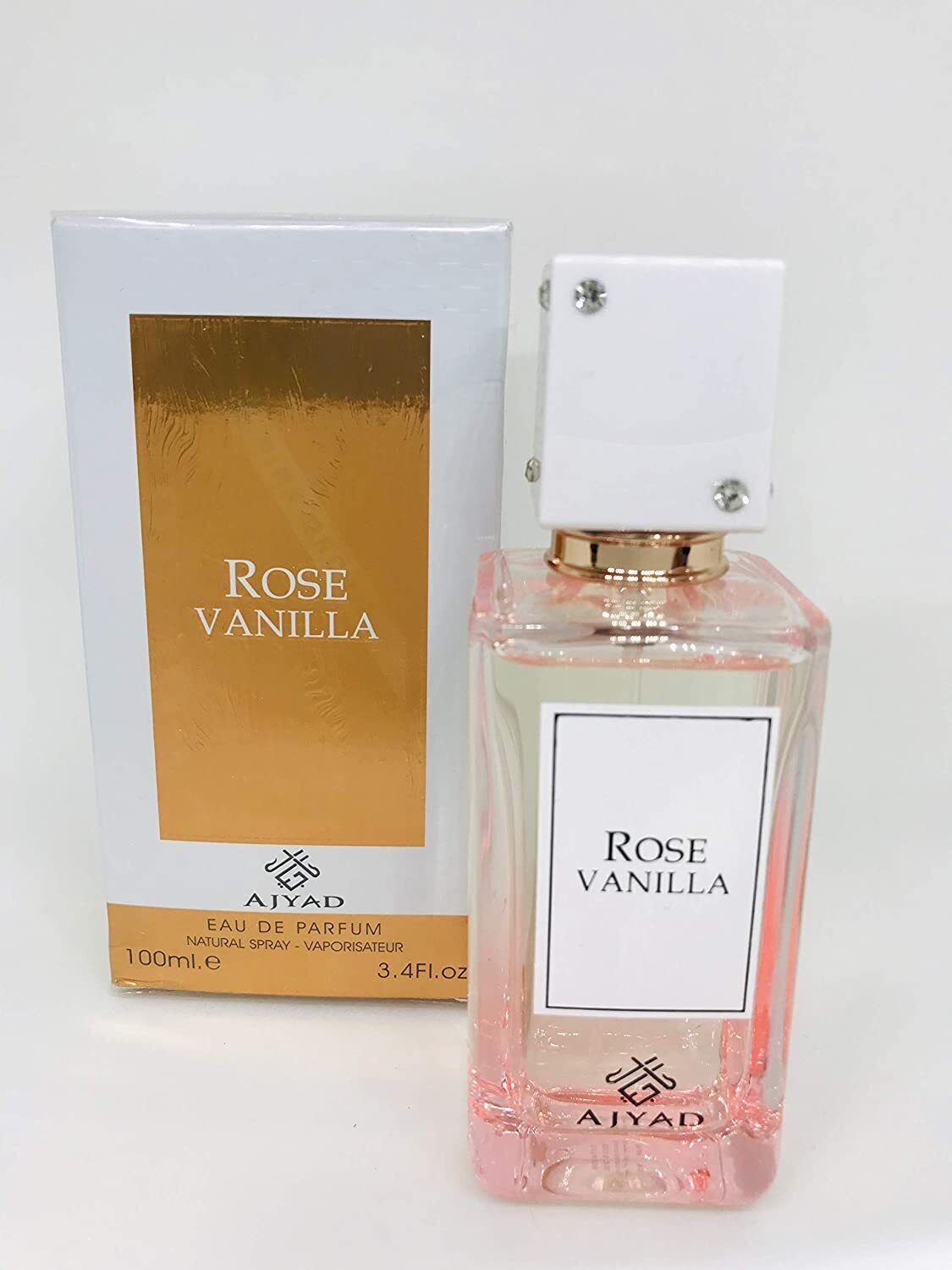 Rose Vanilla Ajyad 100ml Eau De Parfum Spray Rose Musk Scented Women's Fragrance